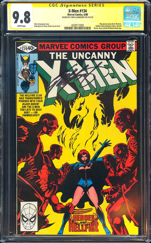 X-Men #134 CGC 9.8 Signed Chris Claremont 1st Dark Phoenix