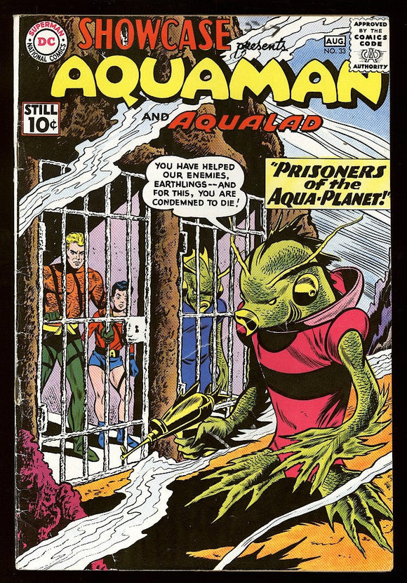 Showcase #33 DC Comics 1961 VG+ 4th SA Appearance of Aquaman!