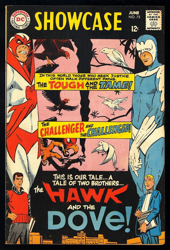 Showcase #75 DC Comics 1968 VF- 1st App of Hawk & Dove!