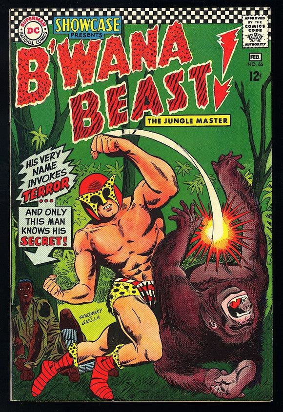 Showcase #66 DC Comics 1967 VF+ 1st Appearance of B'wana Beast!