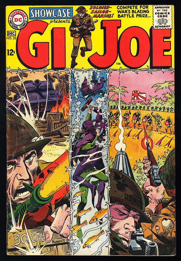 Showcase #53 DC Comics 1964 VG+ 1st App of G.I. Joe in Comics!
