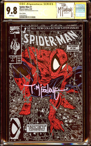 Spider-Man #1 CGC 9.8 SS (1990) Signed By Todd McFarlane! Silver Foil!