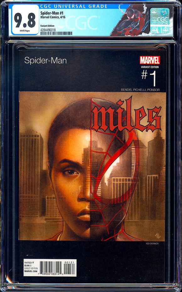 Spider-Man #1 CGC 9.8 (2016) Nas Illmatic Hip-Hop Variant!