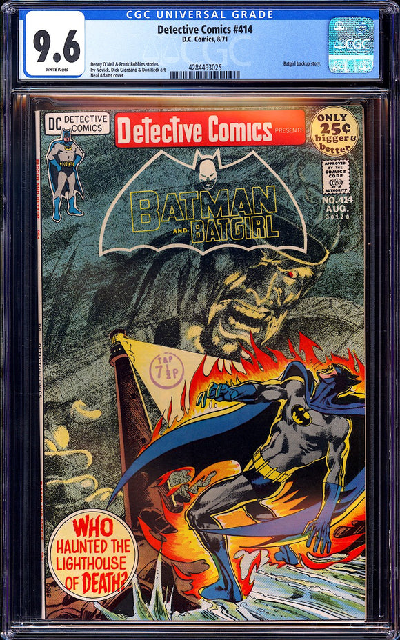 Detective Comics #414 CGC 9.6 (1971) Neal Adams Cover!