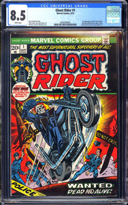 Ghost Rider #1 CGC 8.5 (1973) 1st Son of Satan (Daimon Hellstrom)!