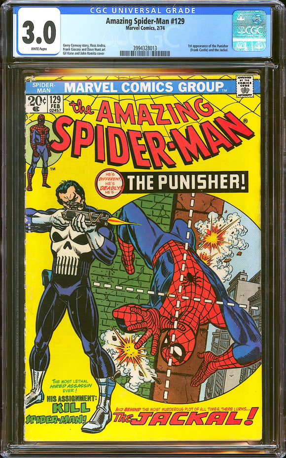 Amazing Spider-Man #129 (1974) 1st Appearance of the Punisher!