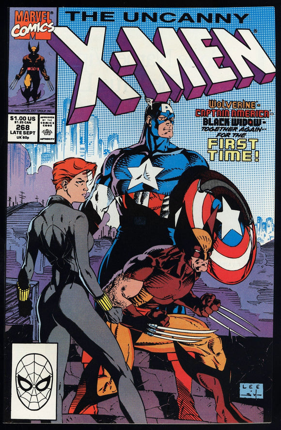 Uncanny X-Men #268 Marvel 1990 (NM) Classic Jim Lee Cover!