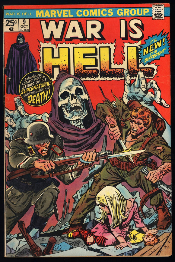 War is Hell #9 Marvel 1974 (FN/VF) 1st Appearance of Death!