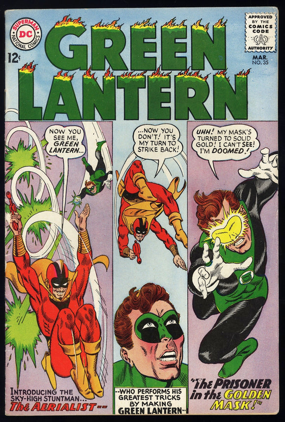 Green Lantern #35 DC 1965 (FN-) 1st Appearance of the Aerialist!