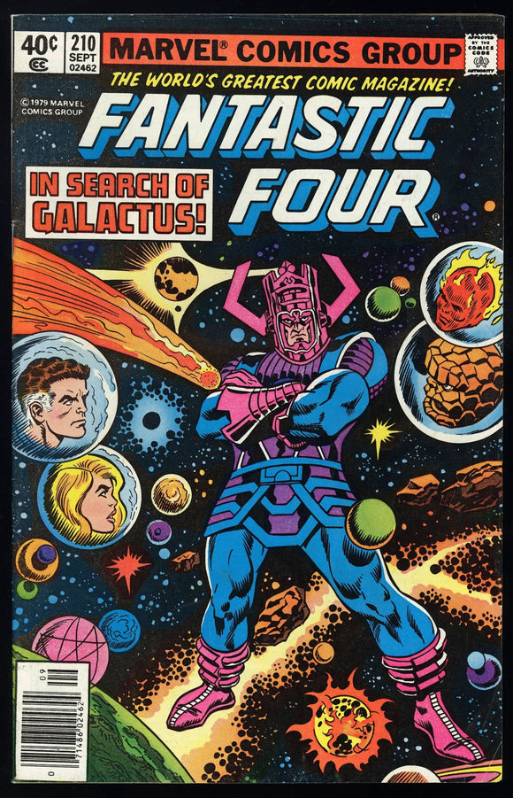Fantastic Four #210 Marvel 1979 (FN/VF) Classic Galactus Cover!