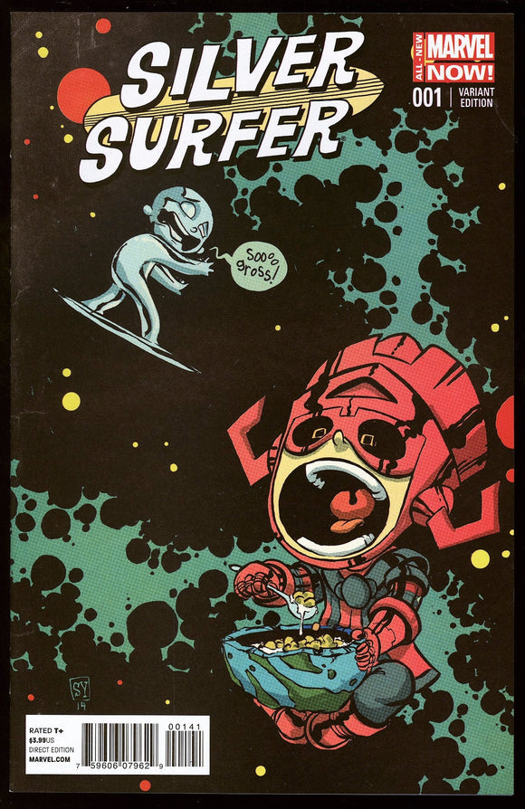 Silver Surfer #1 marvel 2014 (NM+) Skottie Young Variant Cover!