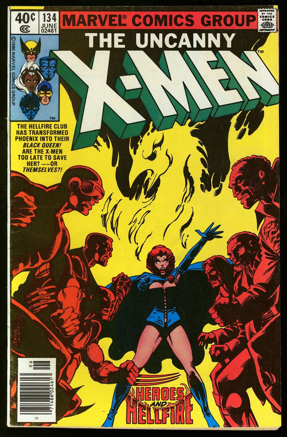 Uncanny X-Men #134 Marvel 1980 1st Dark Phoenix! NEWSSTAND!