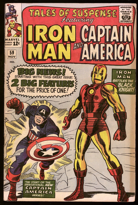 Tales of Suspense #59 Marvel 1964 (VG+) 1st Appearance of Jarvis!