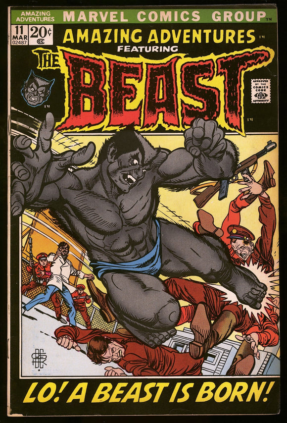 Amazing Adventures #11 Marvel 1972 (VF-) 1st Appearance of Furry Beast!