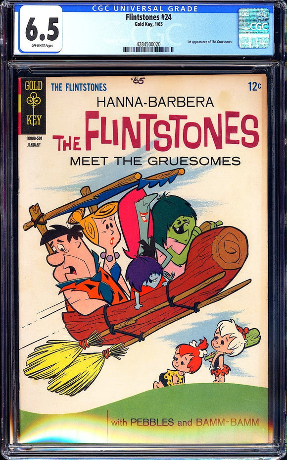 Flintstones #24 CGC 6.5 (1965) 1st Appearance of The Gruesomes!