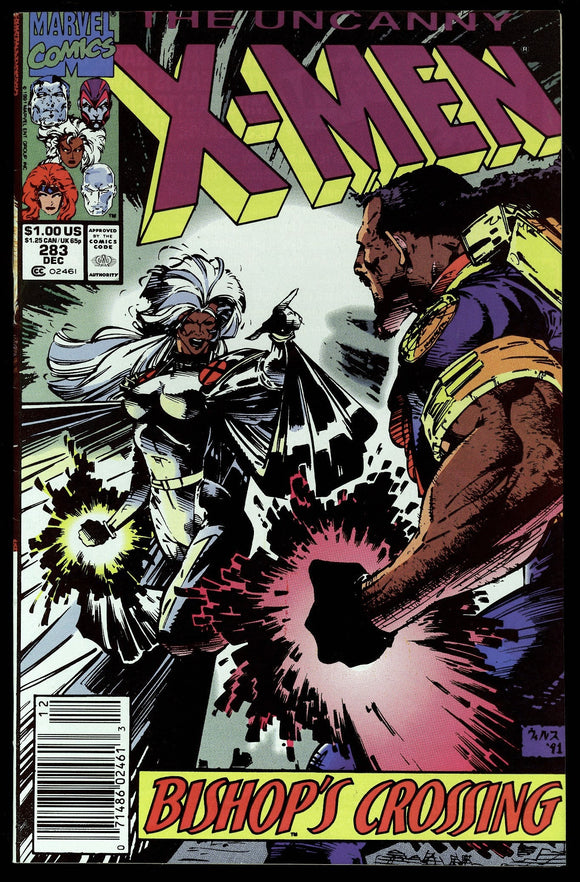 Uncanny X-Men #283 Marvel 1991 (NM-) 1st Full App of Bishop! NEWSSTAND!