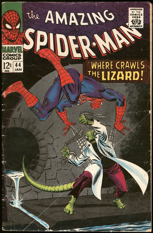 Amazing Spider-Man #44 G/VG 2nd appearance of Lizard!