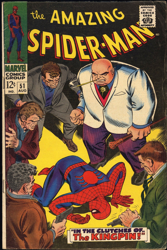 Amazing Spider-Man #51 VG/FN 1st cover app. of Kingpin!