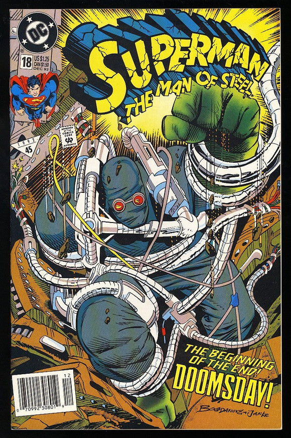 Superman The Man of Steel #18 DC 1992 (NM-) 1st App of Doomsday!
