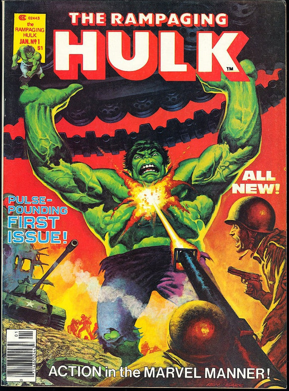 The Rampaging Hulk #1 Marvel Magazine 1977 Origin of the Hulk Retold!
