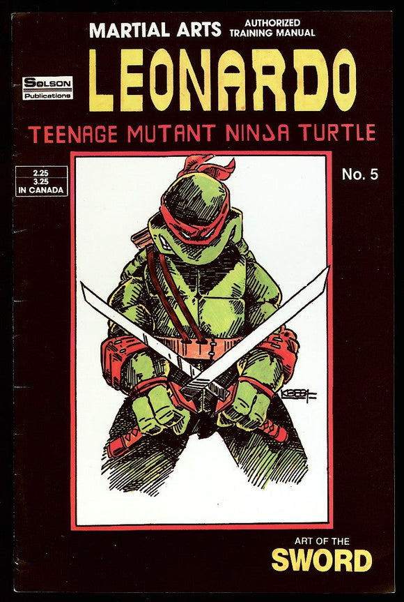 Leonardo TMNT #5 Solson 1986 (FN) Martial Arts Art of the Sword