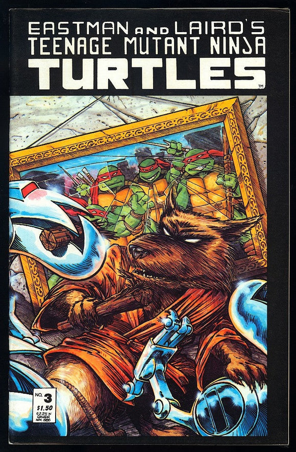 Teenage Mutant Ninja Turtles Book #3 Mirage 1988 (VF+) 2nd Printing