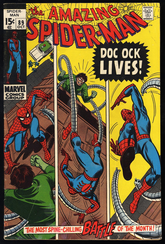 Amazing Spider-Man #89 Marvel 1970 (VG+) Doctor Octopus Appearance!