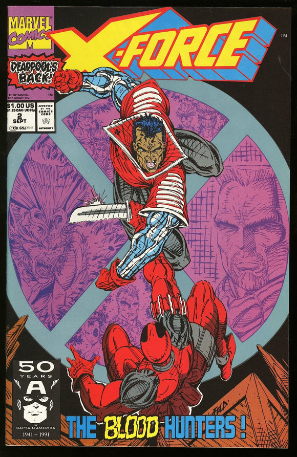X-Force #2 Marvel 1991 (NM) 2nd Appearance of Deadpool!