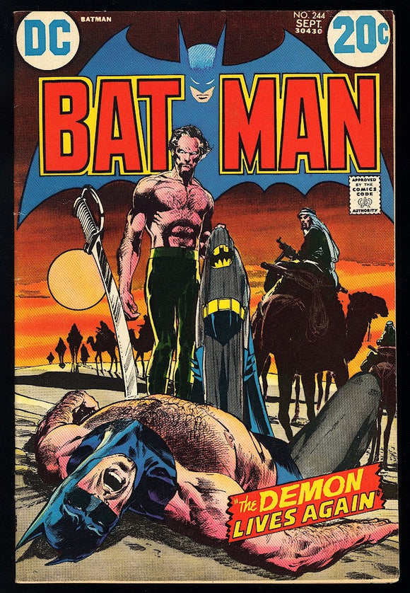 Batman #244 DC Comics 1972 (FN/VF) Classic Ras Al Ghul Cover!