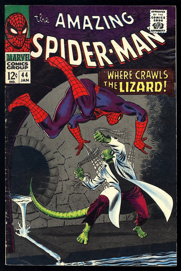 Amazing Spider-Man #44 Marvel 1967 (FN-) 2nd App of the Lizard!