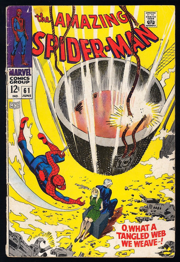 Amazing Spider-Man #61 Marvel 1968 (GD+) 1st Gwen Stacy Cover!