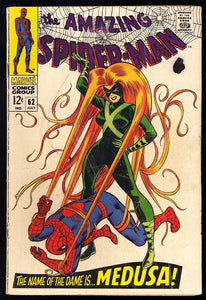 Amazing Spider-Man #62 Marvel 1968 (G/VG) Classic Medusa Cover!