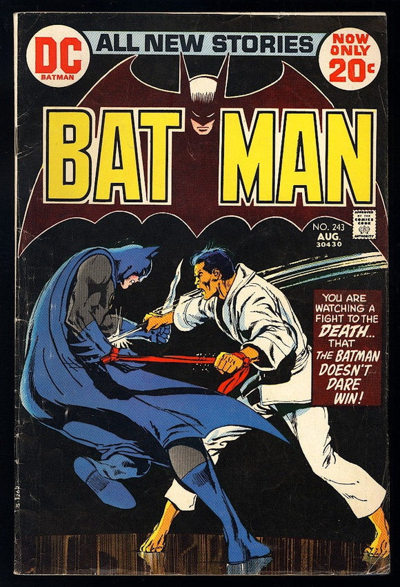 Batman #243 DC Comics 1972 (VG-) 1st Appearance of the Lazarus Pit!