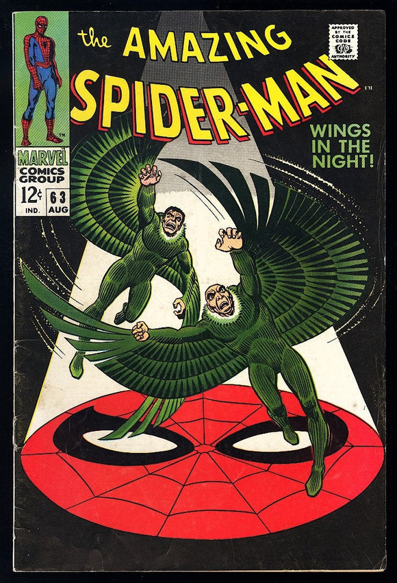 Amazing Spider-Man #63 Marvel 1968 (VG+) Vulture Appearance!