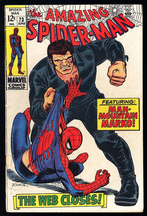 Amazing Spider-Man #73 Marvel 1969 (GD) 1st Silvermane & Man-Mountain!