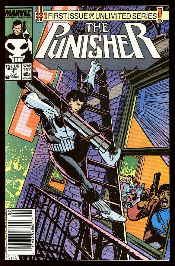 The Punisher #1 Marvel 1987 (NM-) 1st Issue! NEWSSTAND!