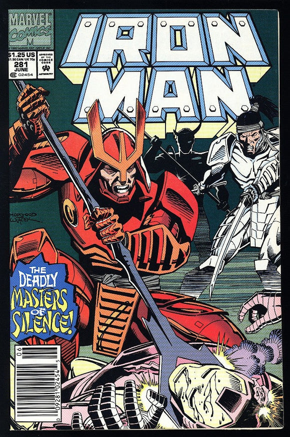Iron Man #281 Marvel 1992 (NM-) 1st Cameo App War Machine! NEWSSTAND!