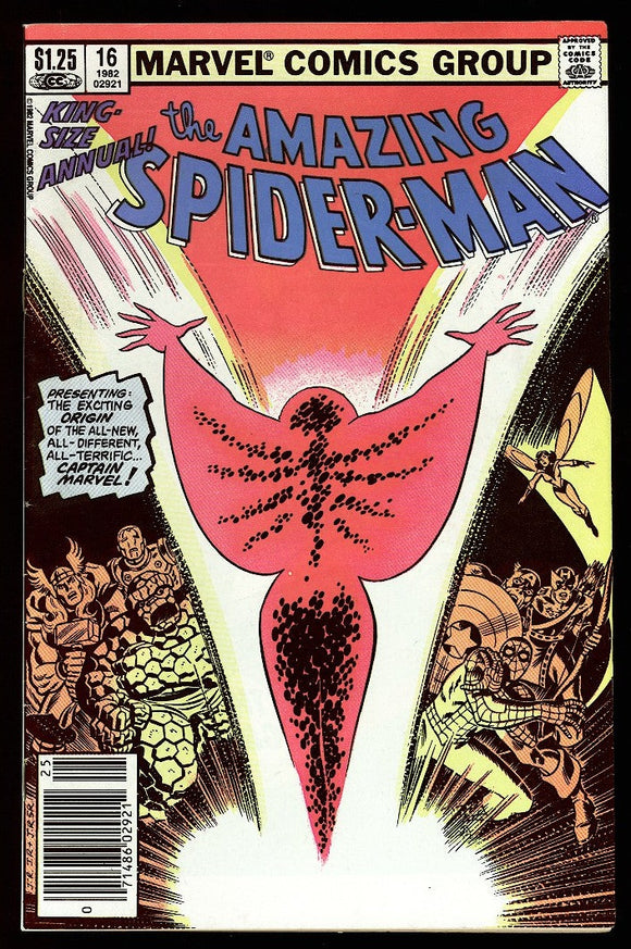 Amazing Spider-Man Annual #16 1982 (VF) 1st Monica Rambeau! CPV!