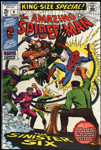 Amazing Spider-Man Annual #6 FN- Classic Sinister cover!