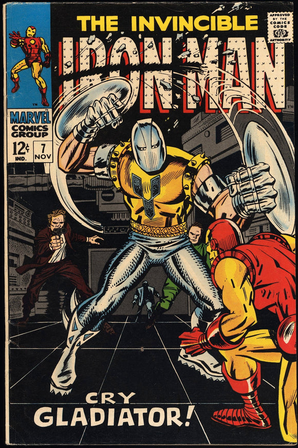 Iron Man #7 FN+ Gladiator cover vs Iron Man!