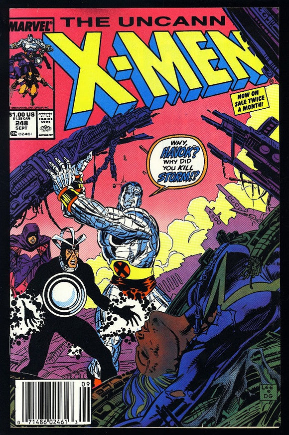 Uncanny X-Men #248 Marvel 1989 (VF) 1st Jim Lee Art on X-Men!