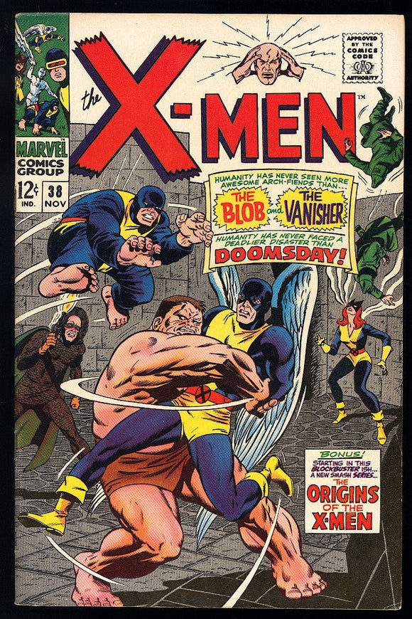 X-Men #38 Marvel Comics 1967 (VF-) Origin of the X-Men!