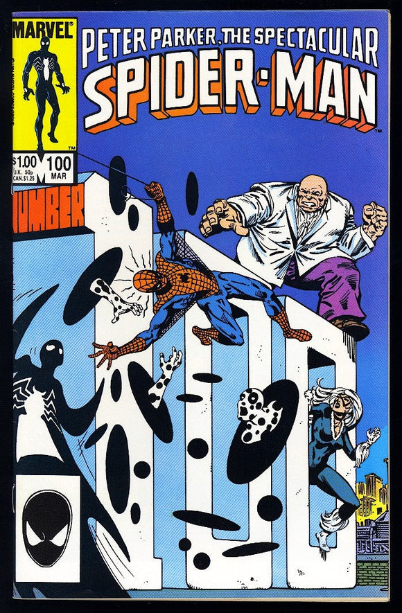 Spectacular Spider-Man #100 Marvel 1984 (NM-) Spot Appearance