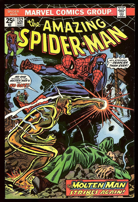 Amazing Spider-Man #132 Marvel 1974 (VF+) Romita Cover Art!