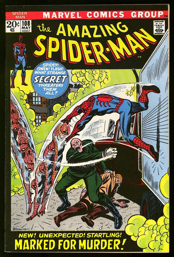 Amazing Spider-Man #108 Marvel 1972 (VF+) 1st App of Sha-Shan!