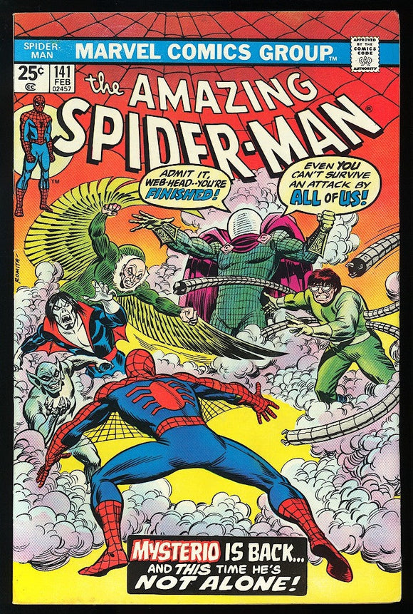Amazing Spider-Man #141 Marvel 1975 (FN+) 1st Danny Berkhart as Mysterio!