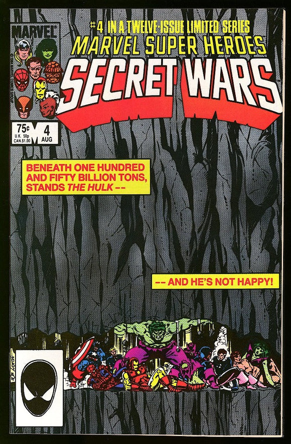 Marvel Super Heroes Secret Wars #4 1984 (NM-) Mike Zeck Cover!