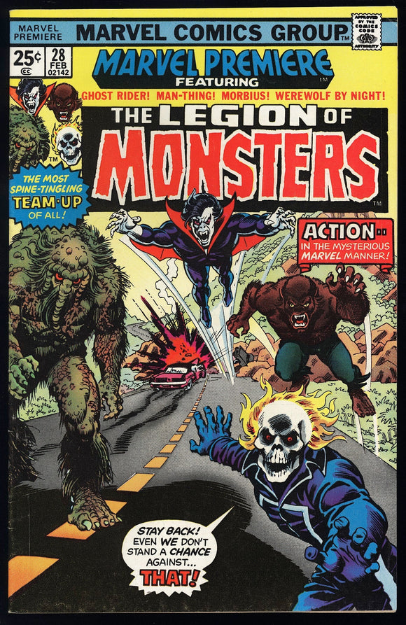 Marvel Premiere #28 1975 (FN/VF) 1st Appearance Legion of Monsters!