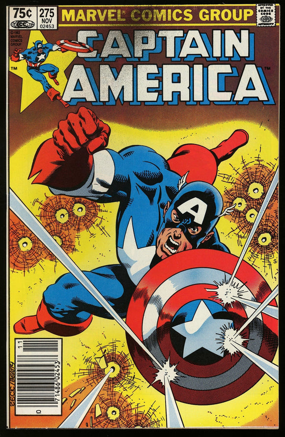 Captain America #275 Marvel 1982 (NM-) Canadian Price Variant!