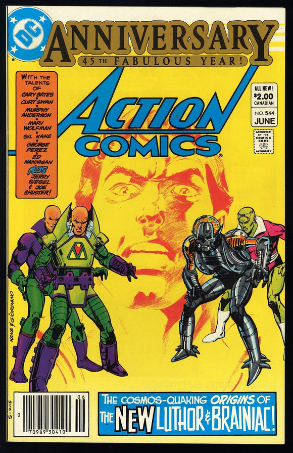Action Comics #544 DC 1983 (NM) 1st Lex Luthor War Suit! CPV!